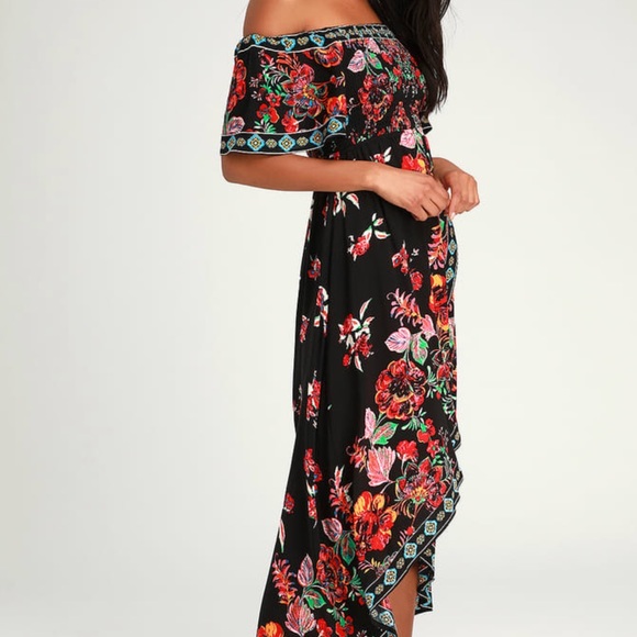 Lulu’s Floral High-low maxi - Picture 4 of 7